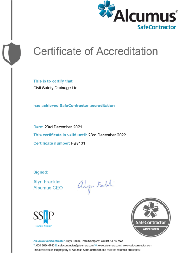 Certificates Civil Safety