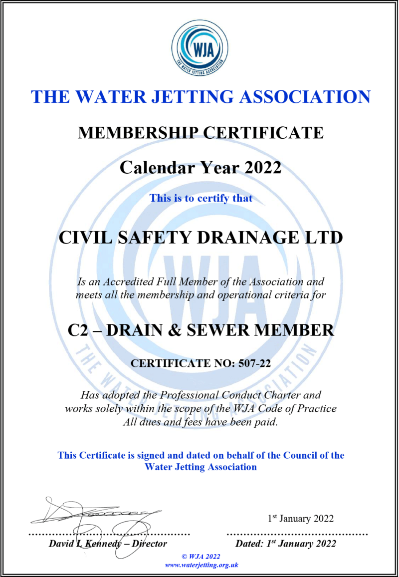 Certificates Civil Safety