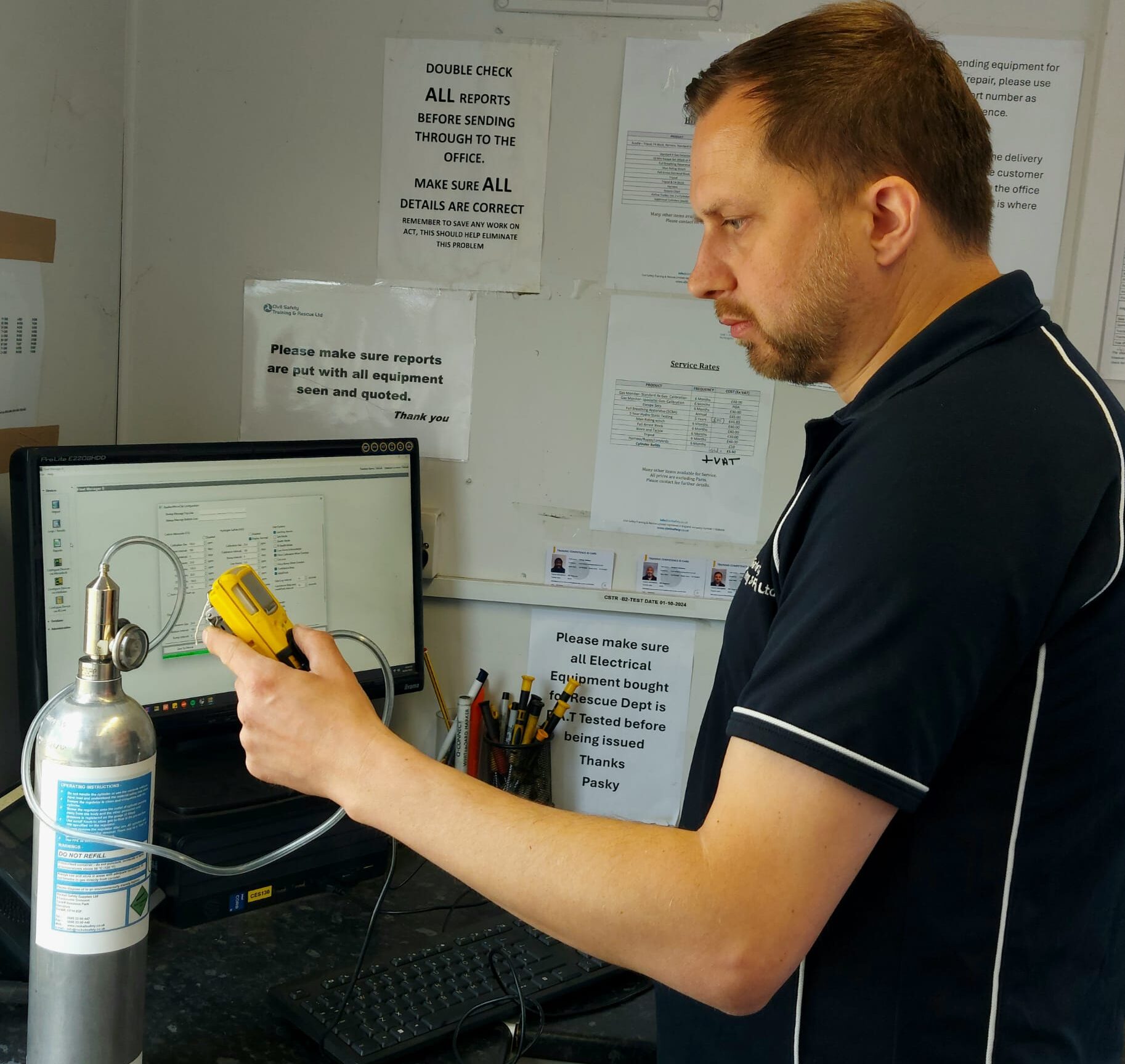 Hydrostatic testing